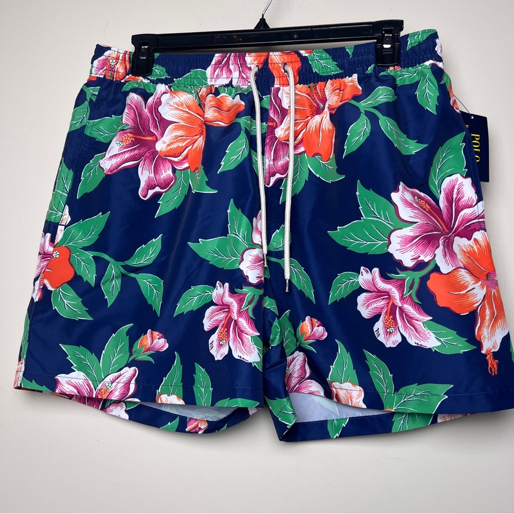 Polo Ralph Lauren Floral Print Men’s Lined Swim Shorts XXL NWT - Picture 1 of 9